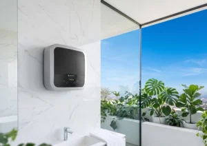 water heater dan AC di dalam rumah